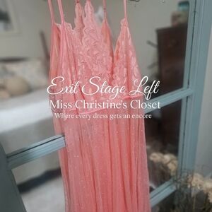 Lace Trim Pink Nightgown